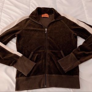 JUICY COUTURE VELOUR brown withe stripes jacket